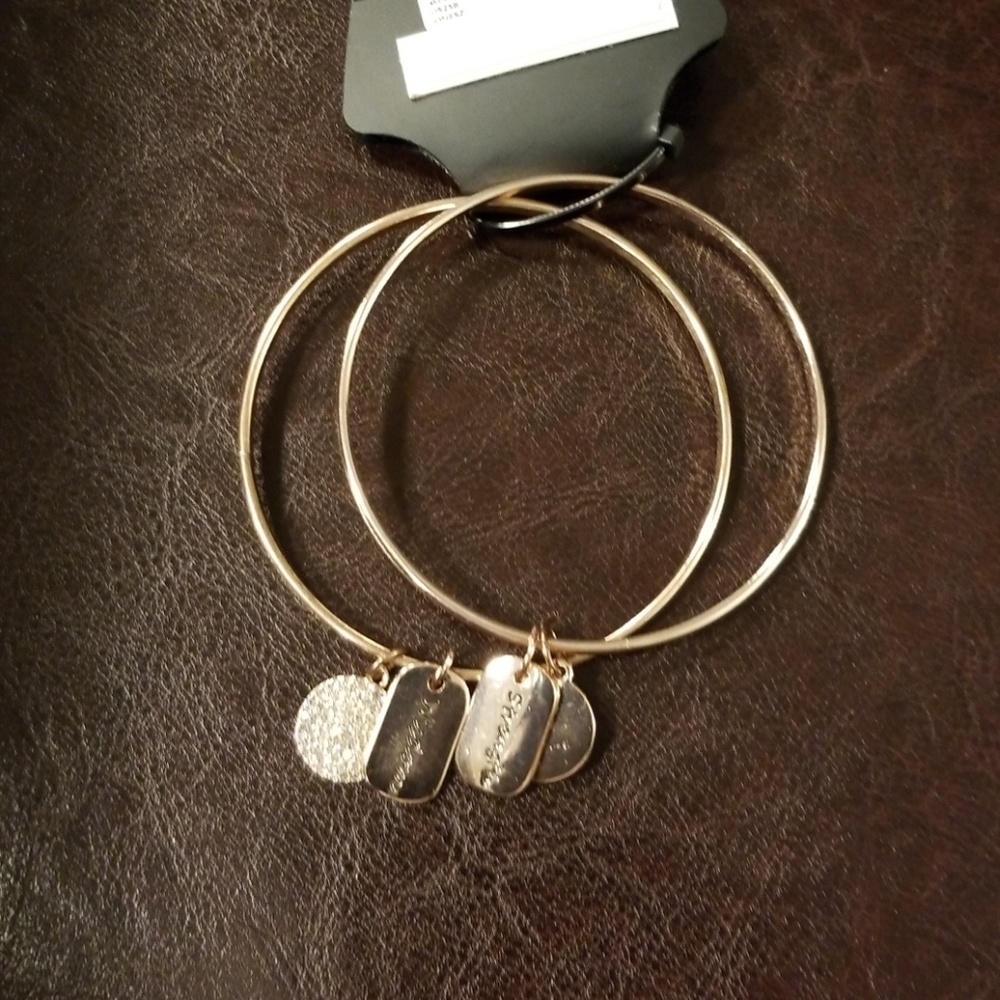Rose gold bangles